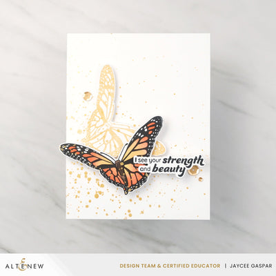Die & Stencil & Betterpress Plates Bundle Beautiful Butterfly