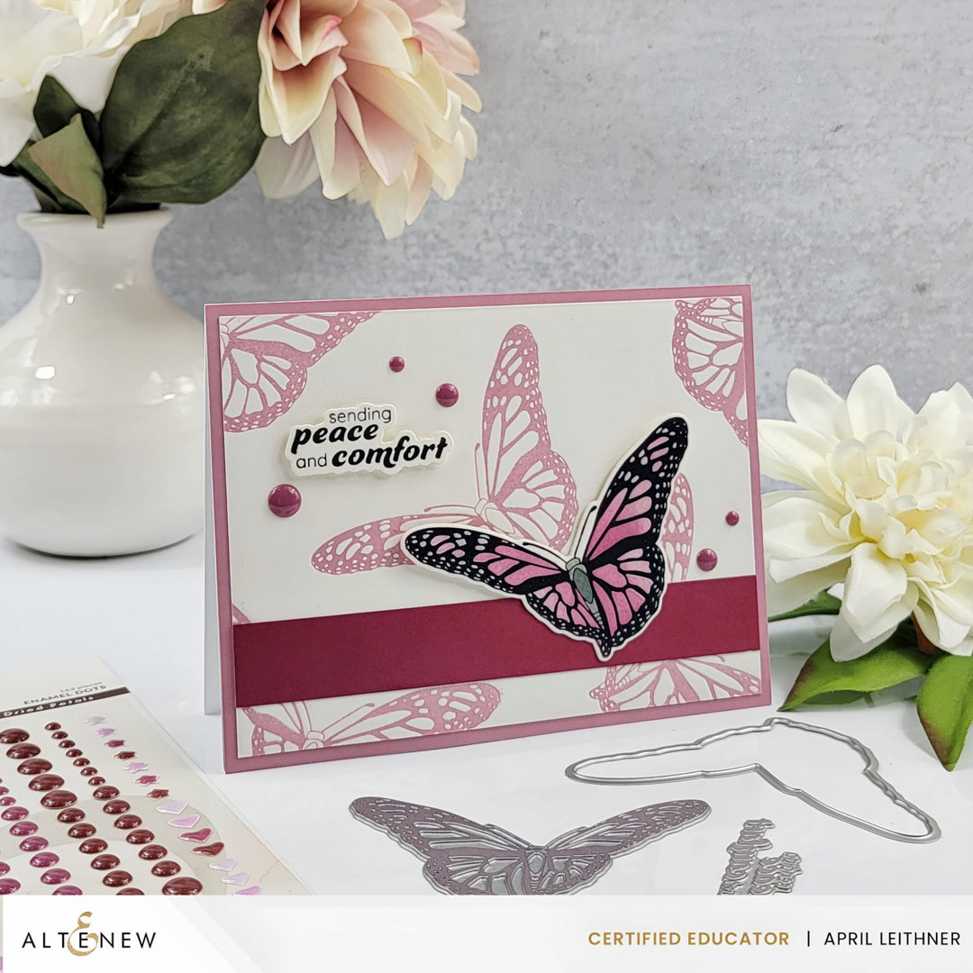 Die & Stencil & Betterpress Plates Bundle Beautiful Butterfly