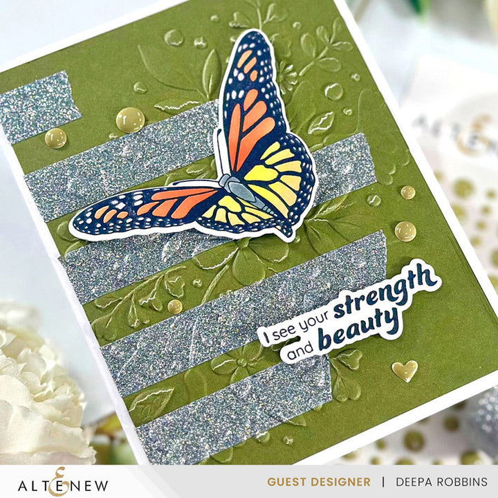 Die & Stencil & Betterpress Plates Bundle Beautiful Butterfly