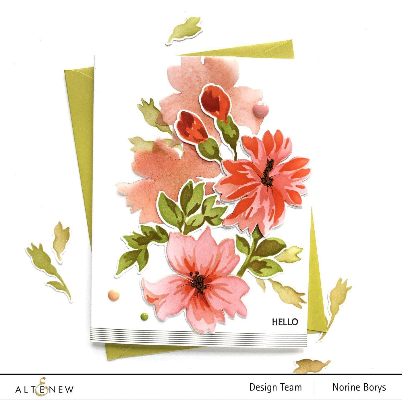 Die & Stencil Bundle Bitterroot Flower