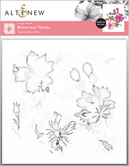 Die & Stencil Bundle Bitterroot Flower