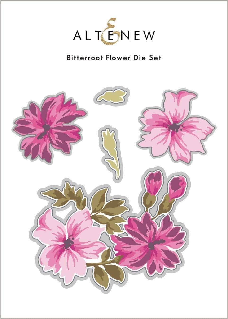 Die & Stencil Bundle Bitterroot Flower