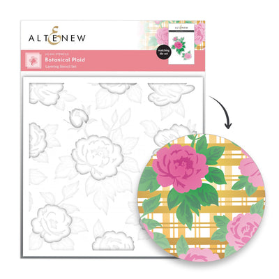 Die & Stencil Bundle Botanical Plaid