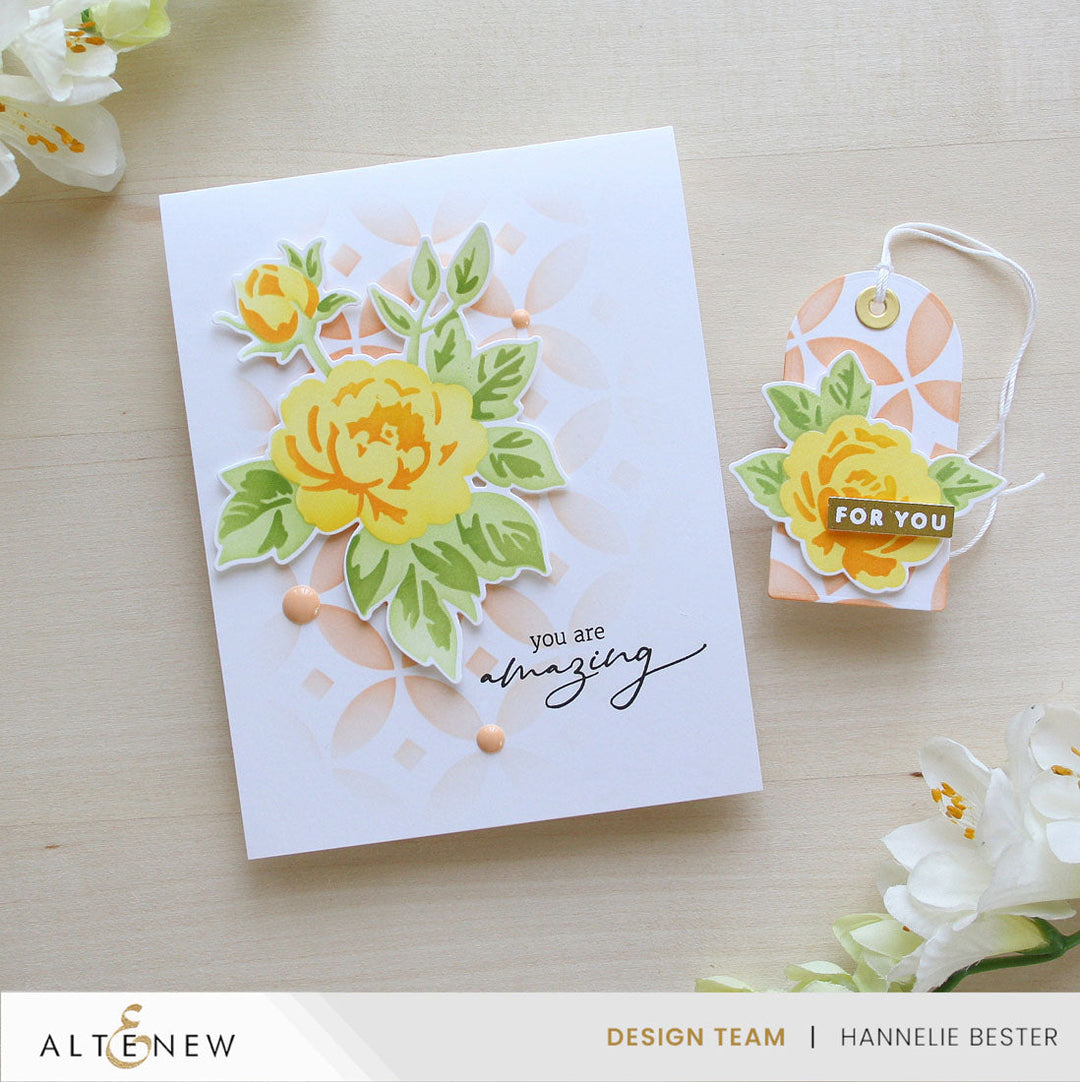 Die & Stencil Bundle Botanical Plaid