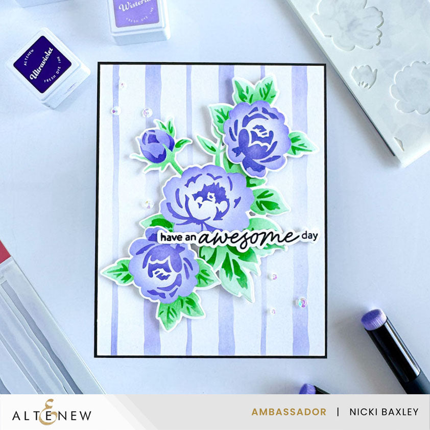 Die & Stencil Bundle Botanical Plaid