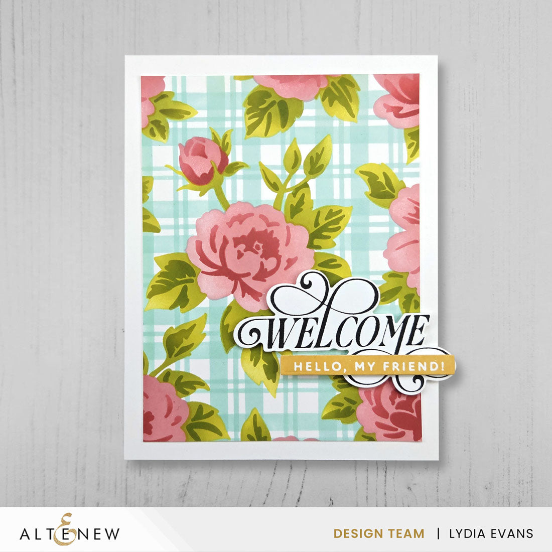 Die & Stencil Bundle Botanical Plaid