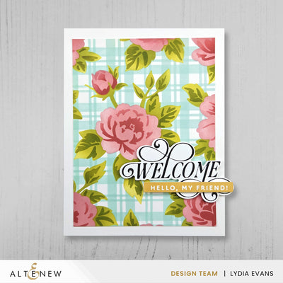 Die & Stencil Bundle Botanical Plaid