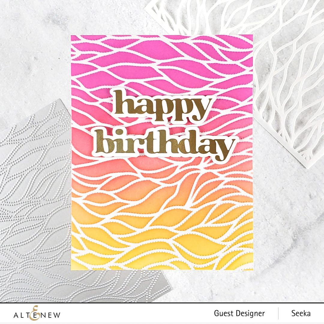 Die & Stencil Bundle Dotted Waves