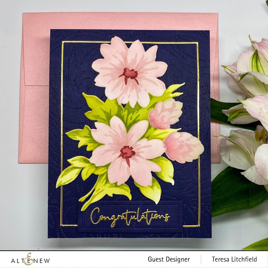 Die & Stencil Bundle Flower Bunch Layering Stencil & Die Bundle