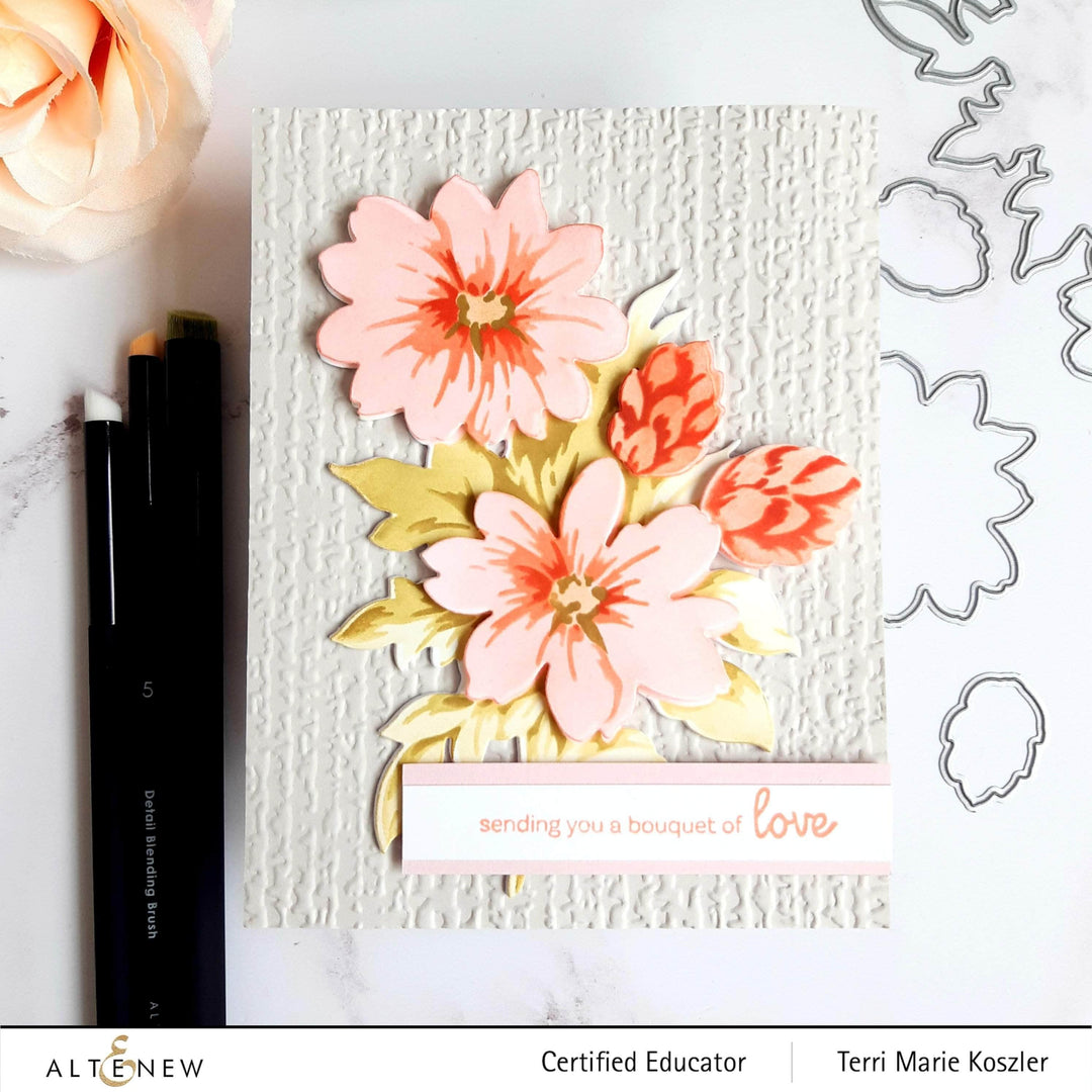 Die & Stencil Bundle Flower Bunch Layering Stencil & Die Bundle