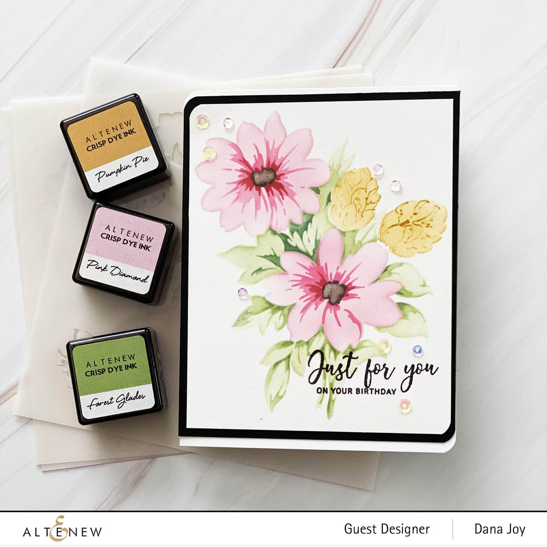 Die & Stencil Bundle Flower Bunch Layering Stencil & Die Bundle