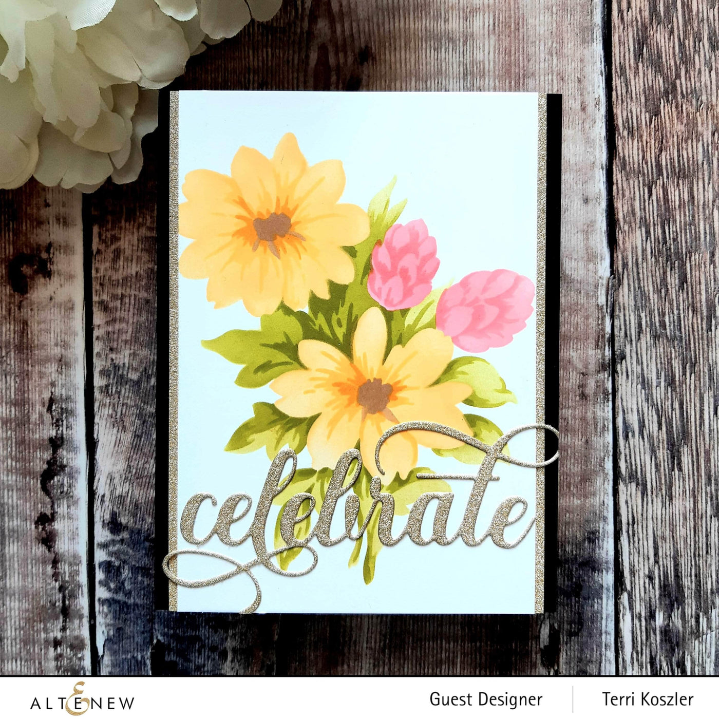 Die & Stencil Bundle Flower Bunch Layering Stencil & Die Bundle