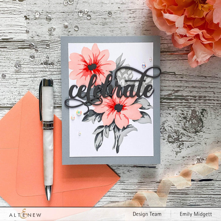 Die & Stencil Bundle Flower Bunch Layering Stencil & Die Bundle