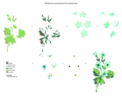 Die & Stencil Bundle Hill Blossoms Layering Stencil & Die Bundle