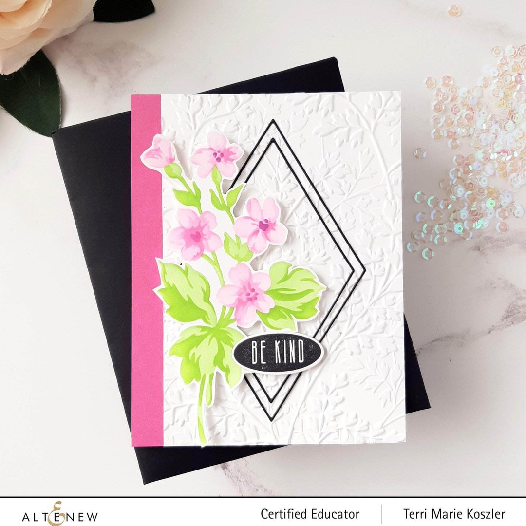 Die & Stencil Bundle Hill Blossoms Layering Stencil & Die Bundle
