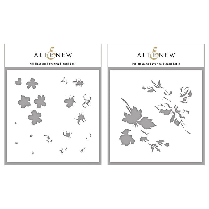 Die & Stencil Bundle Hill Blossoms Layering Stencil & Die Bundle