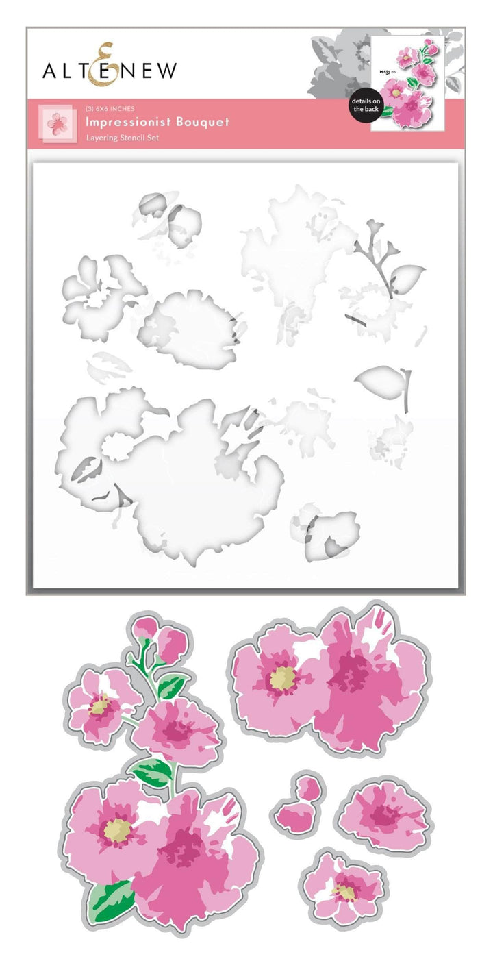 Die & Stencil Bundle Impressionist Bouquet