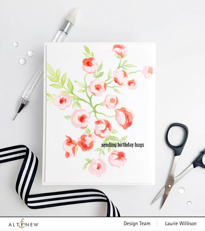 Die & Stencil Bundle Meadow Bush Layering Stencil & Die Bundle