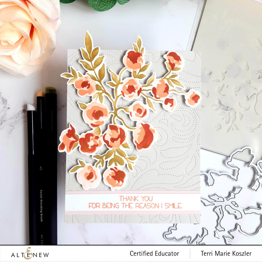 Die & Stencil Bundle Meadow Bush Layering Stencil & Die Bundle