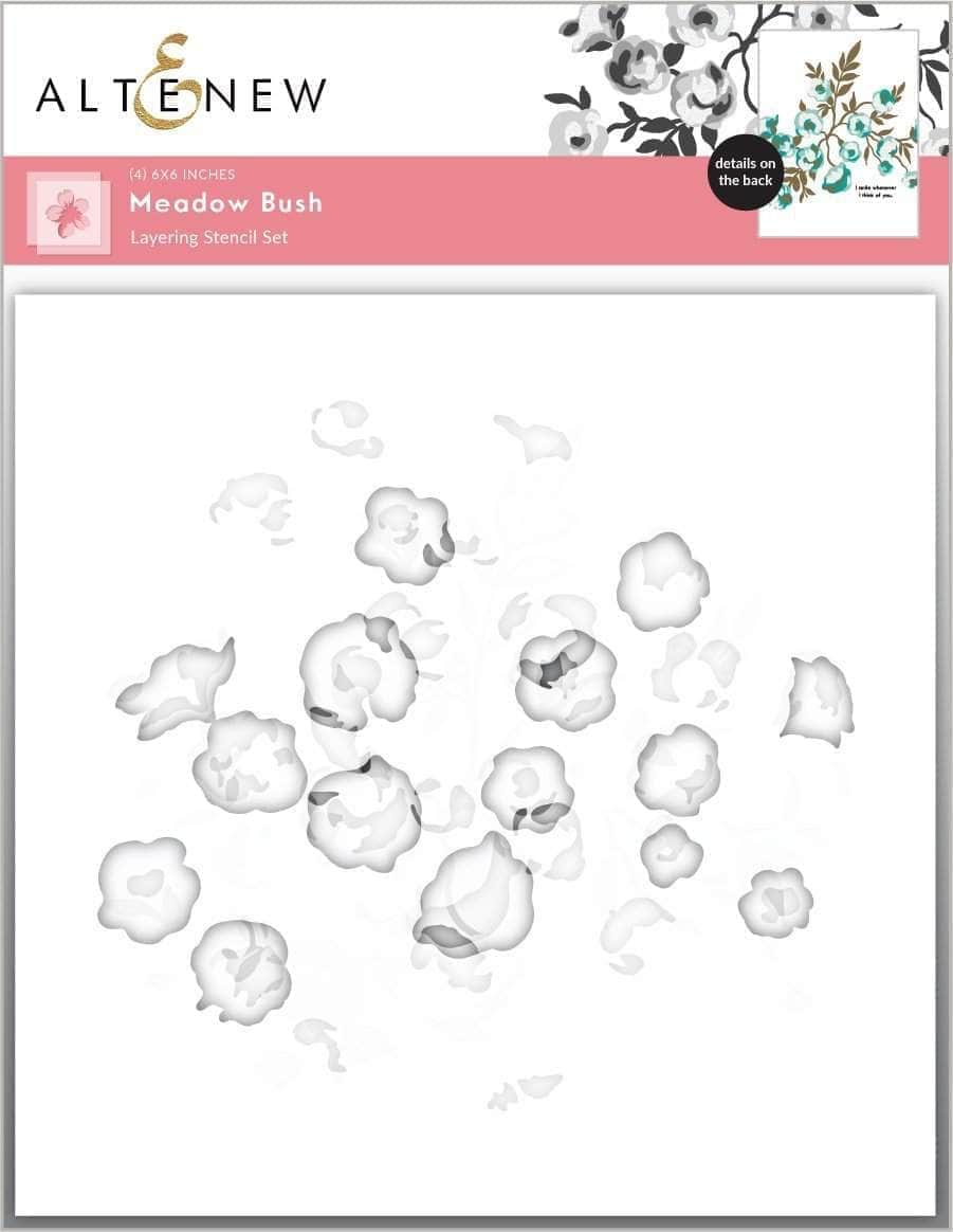 Die & Stencil Bundle Meadow Bush Layering Stencil & Die Bundle