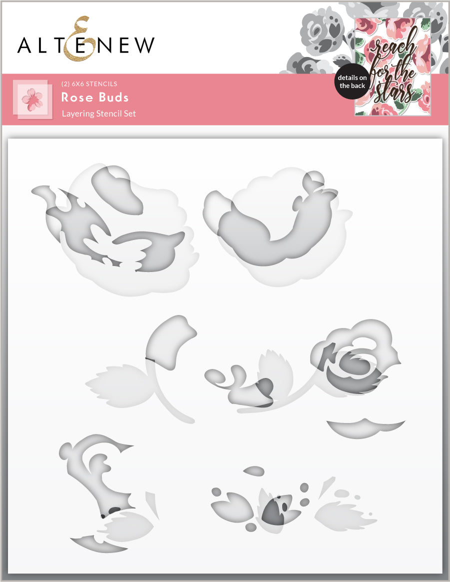 Die & Stencil Bundle Rose Buds
