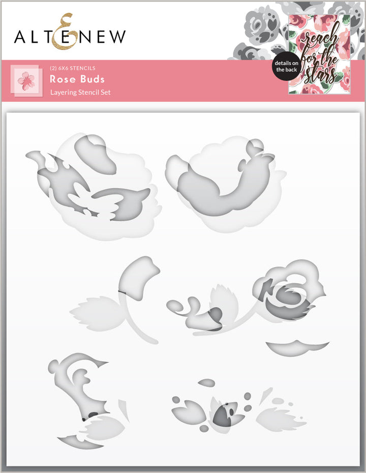 Die & Stencil Bundle Rose Buds