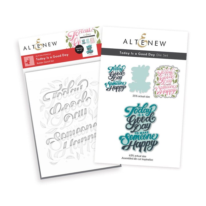 Die & Stencil Bundle Today Is A Good Day