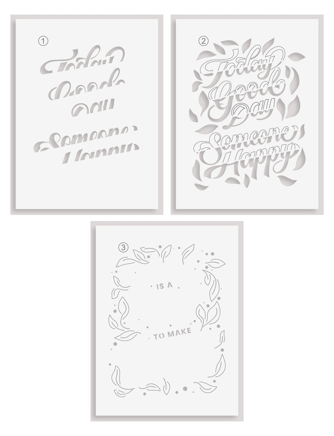 Die & Stencil Bundle Today Is A Good Day