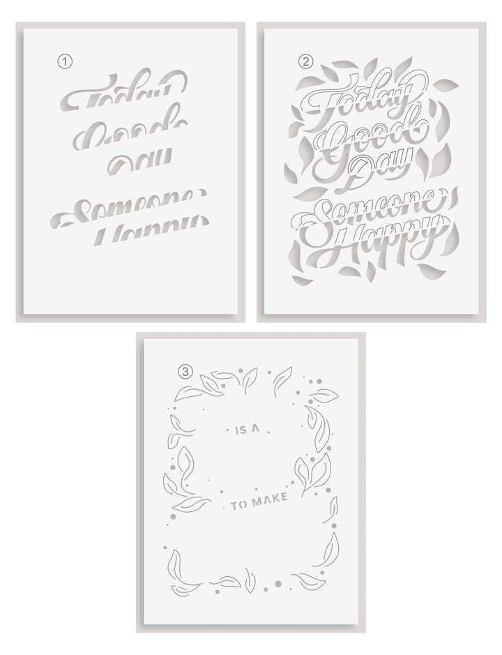 Die & Stencil Bundle Today Is A Good Day