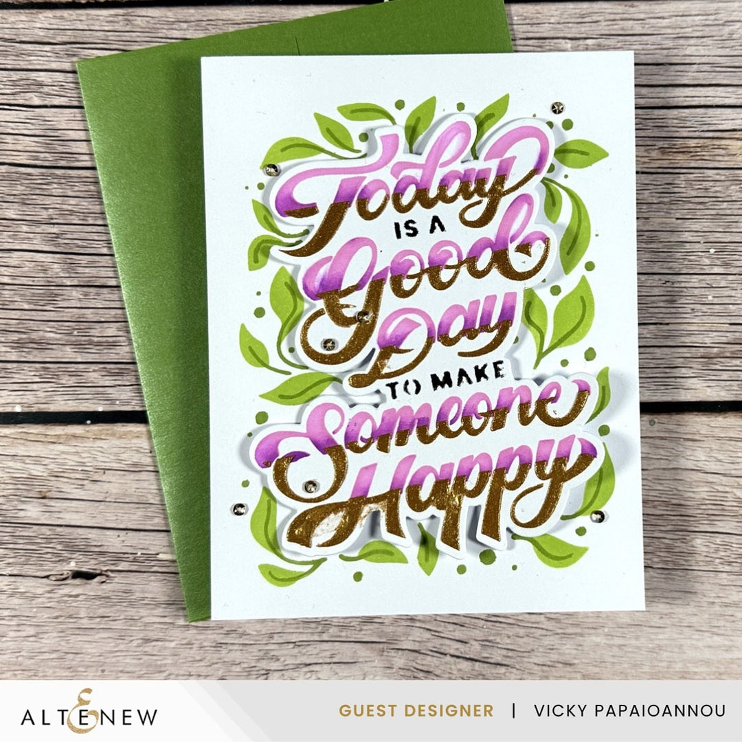 Die & Stencil Bundle Today Is A Good Day