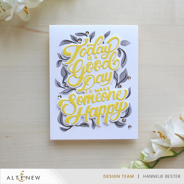 Die & Stencil Bundle Today Is A Good Day