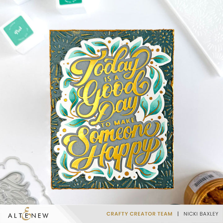 Die & Stencil Bundle Today Is A Good Day
