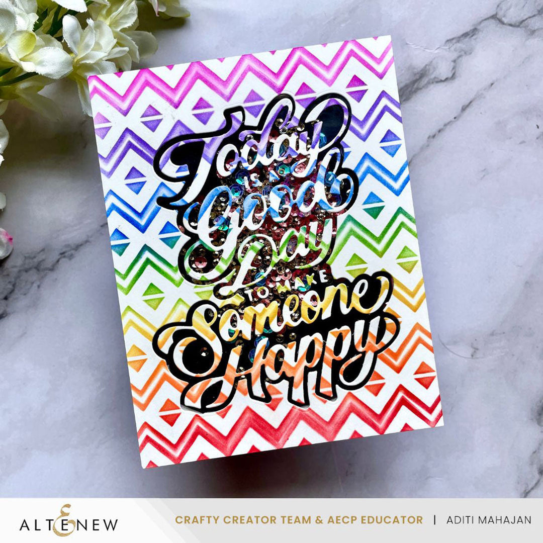 Die & Stencil Bundle Today Is A Good Day