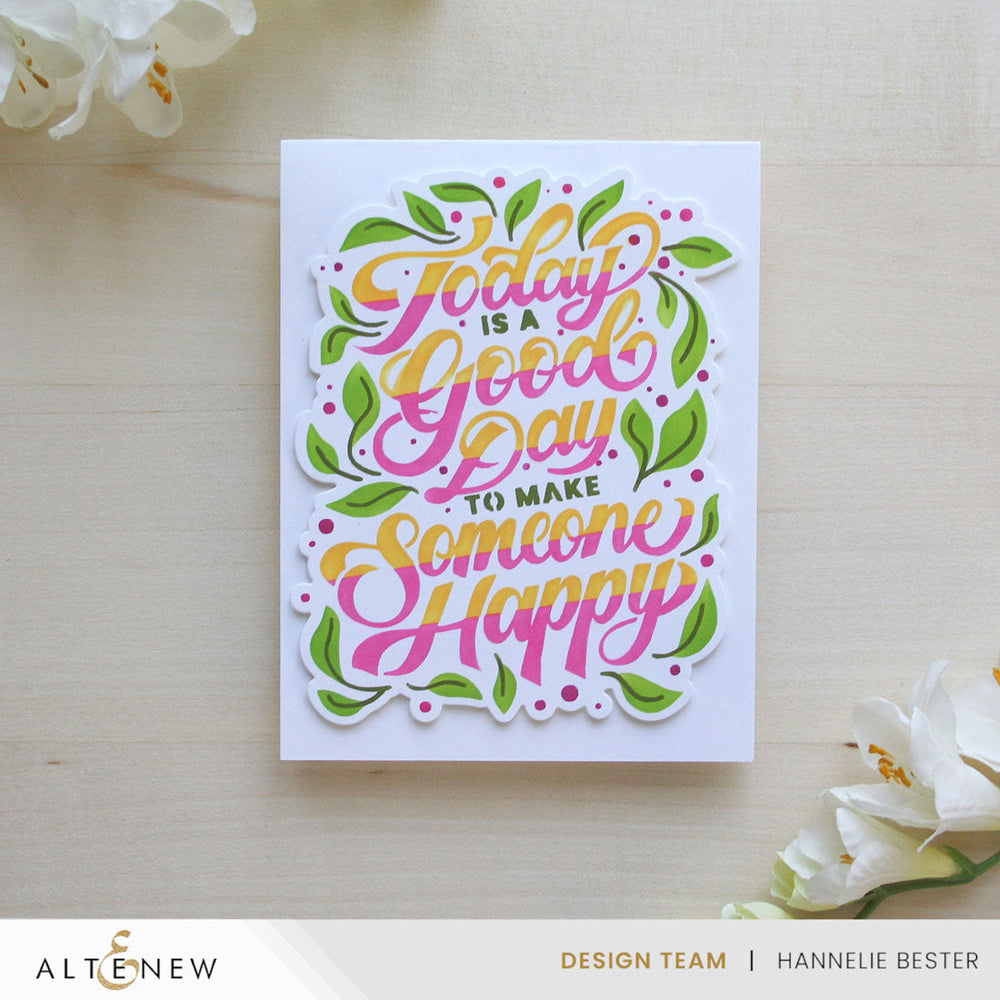 Die & Stencil Bundle Today Is A Good Day