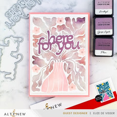 Die & Stencil Bundle Vase Art