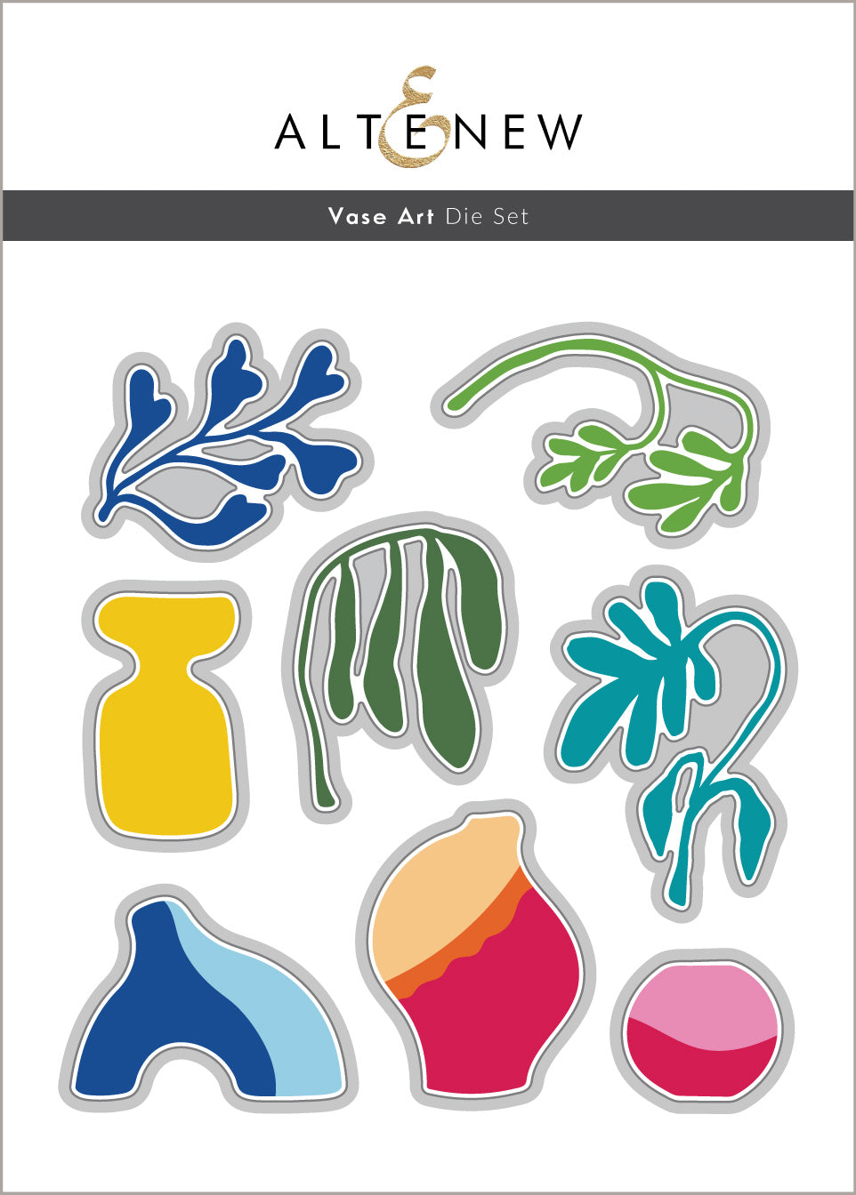 Die & Stencil Bundle Vase Art