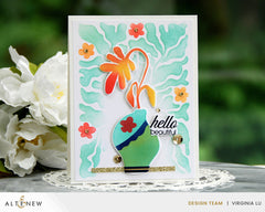 Die & Stencil Bundle Vase Art