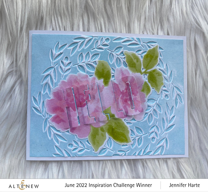 Die & Stencil Bundle Watercolor Roses (Stencil & Die)