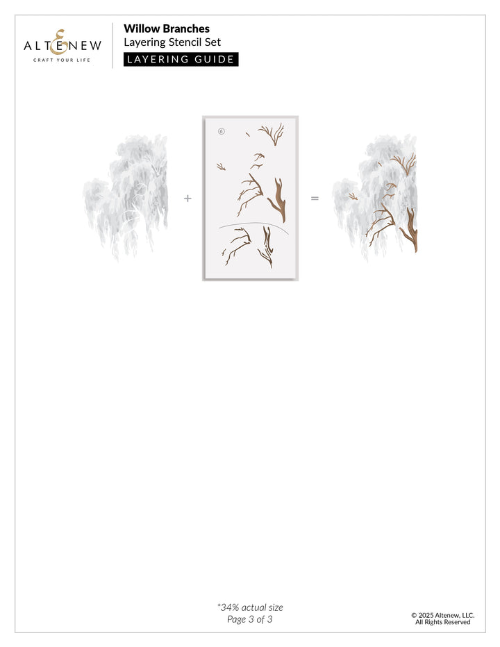 Die & Stencil Bundle Willow Branches