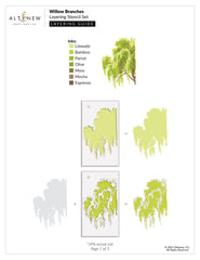 Die & Stencil Bundle Willow Branches