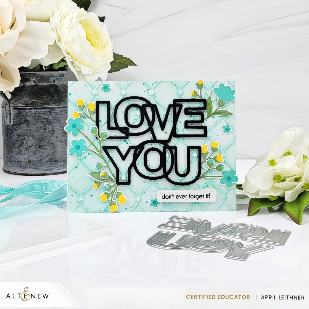 Die & Stencil Bundle Zero Waste Field Of Flowers