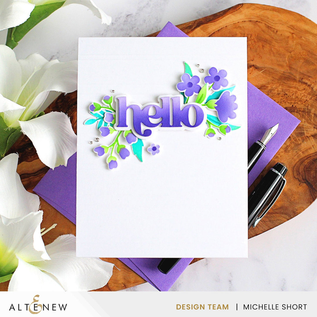 Die & Stencil Bundle Zero Waste Field Of Flowers