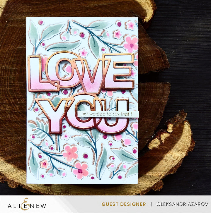 Die & Stencil Bundle Zero Waste Field Of Flowers