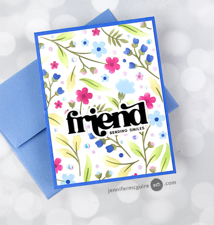 Die & Stencil Bundle Zero-Waste Field of Flowers