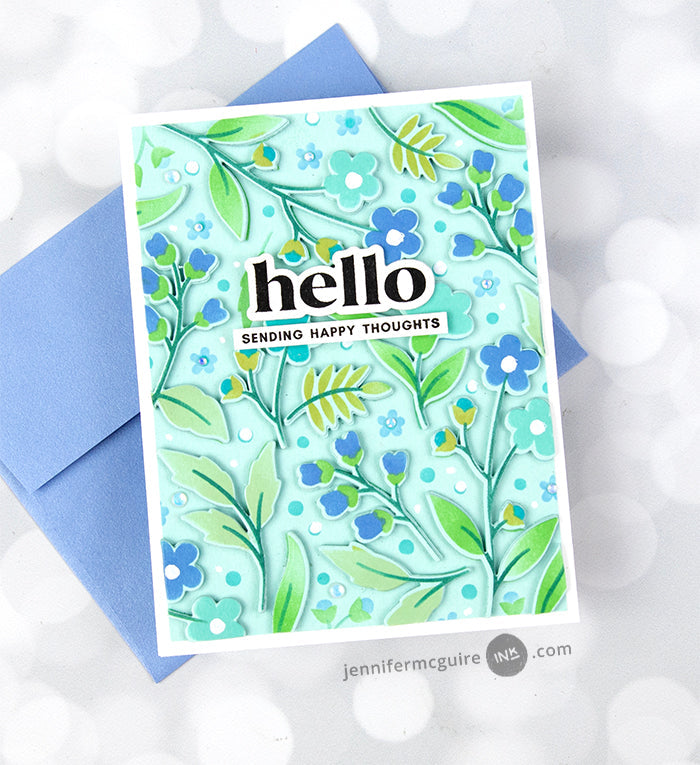 Die & Stencil Bundle Zero-Waste Field of Flowers