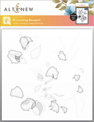 Die & Stencil & Embossing Folder & Betterpress Plate Bundle Blossoming Bouquet
