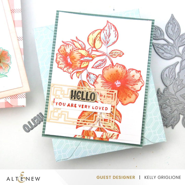 Die & Stencil & Embossing Folder & Betterpress Plate Bundle Blossoming Bouquet