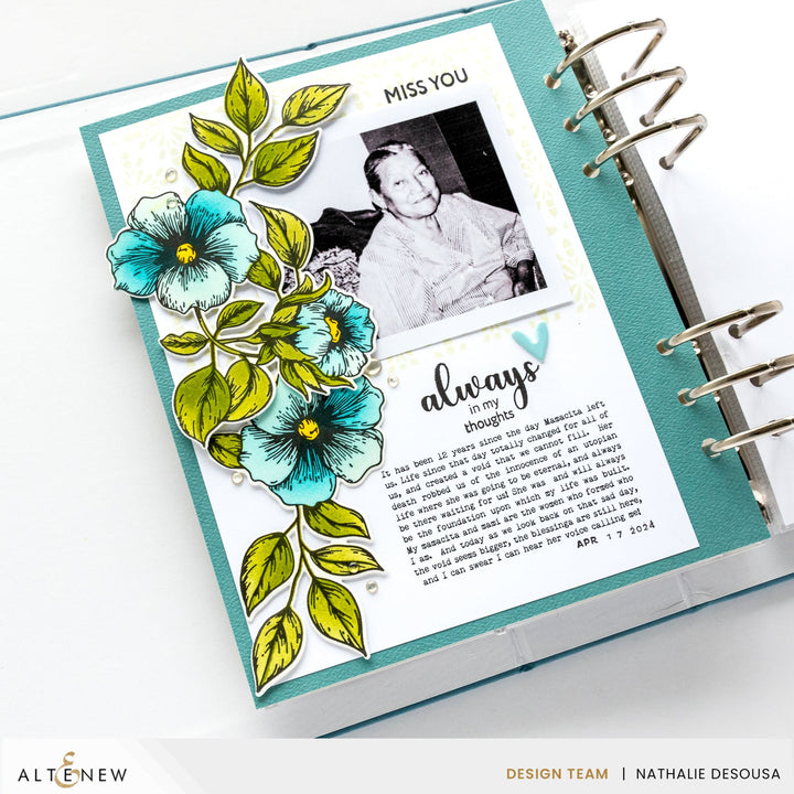 Die & Stencil & Embossing Folder & Betterpress Plate Bundle Blossoming Bouquet