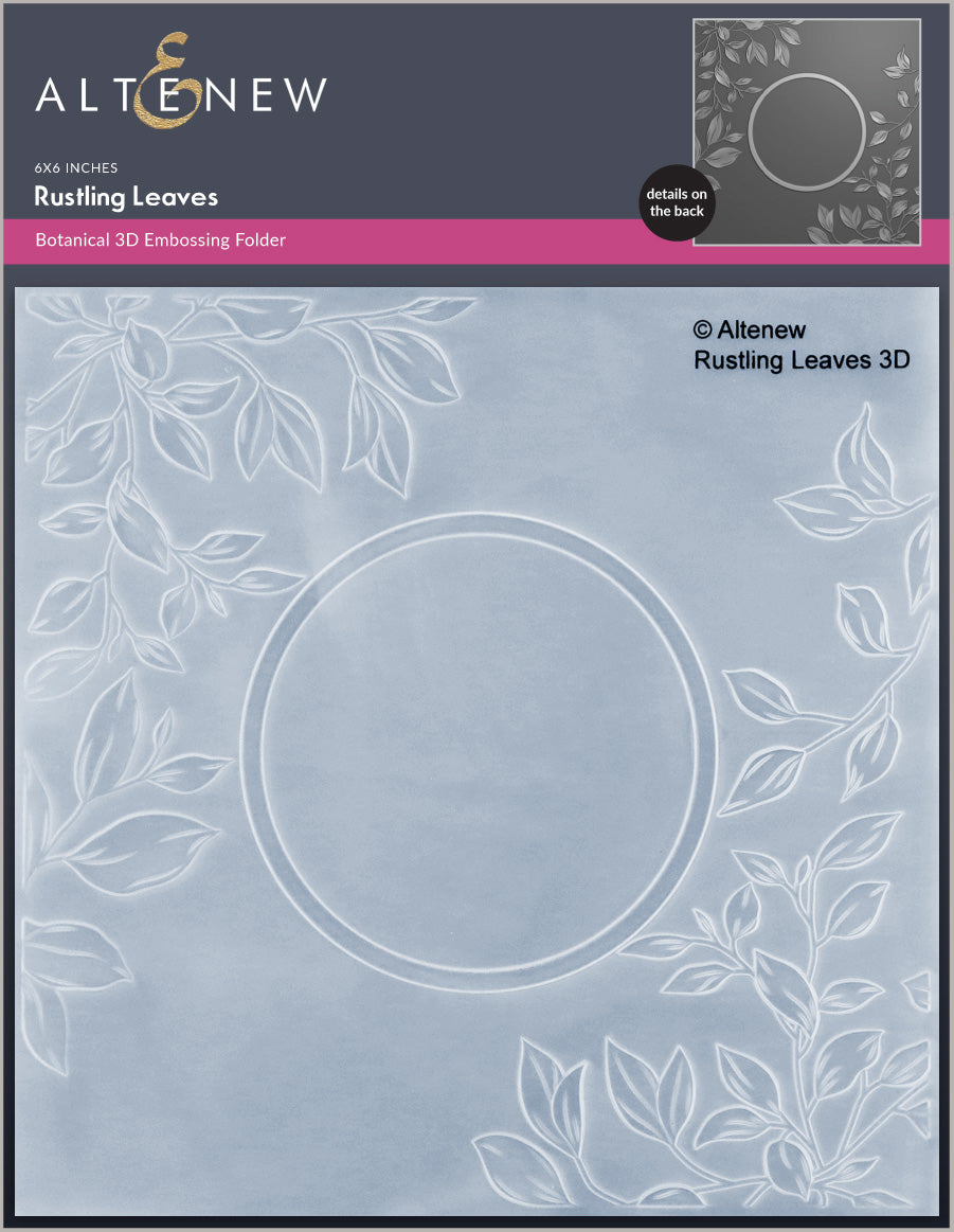 Die & Stencil & Embossing Folder & Betterpress Plate Bundle Rustling Leaves