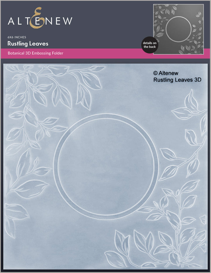 Die & Stencil & Embossing Folder & Betterpress Plate Bundle Rustling Leaves